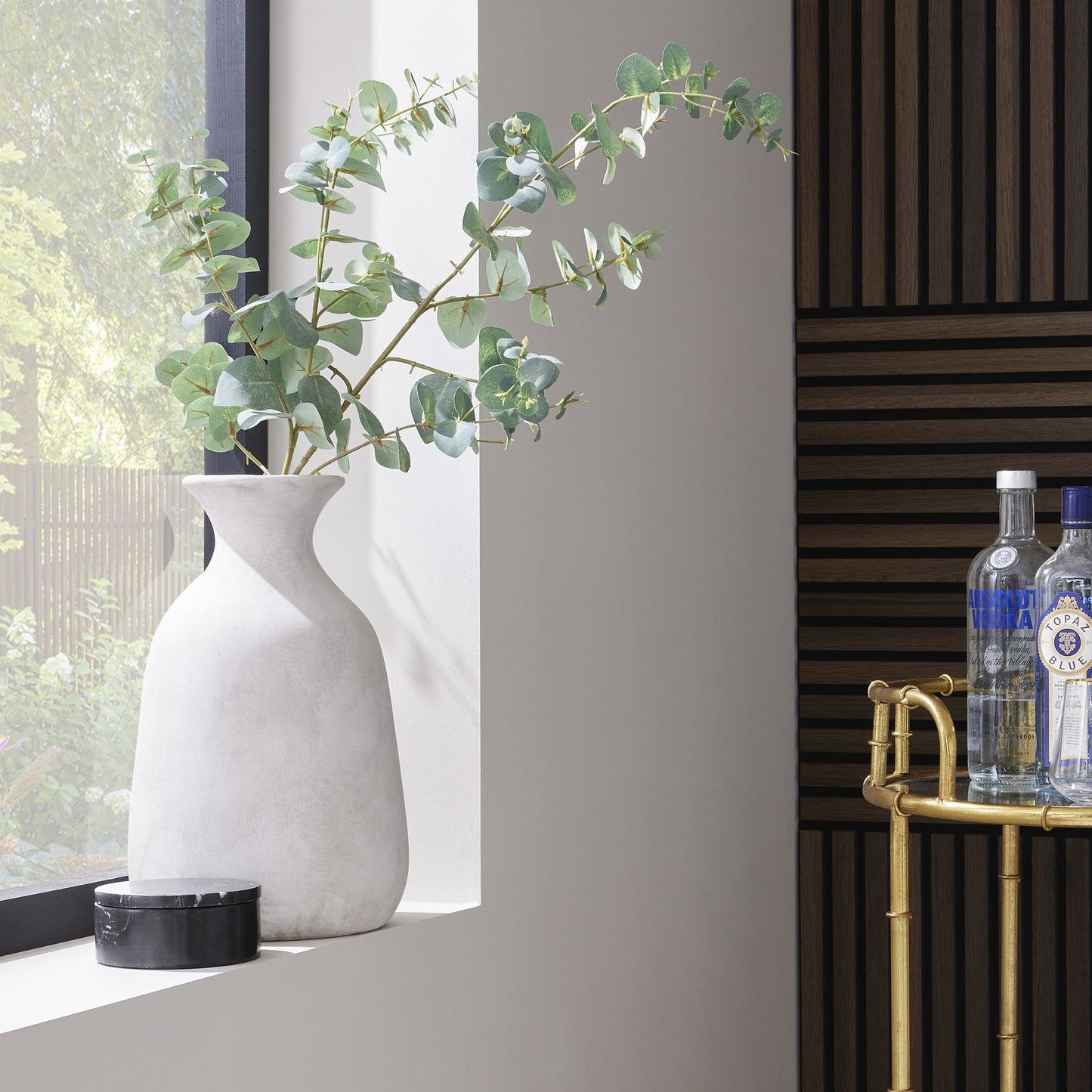 Realistic Variegated Eucalyptus Spray