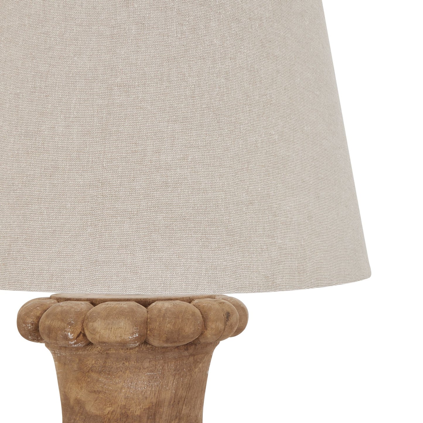 Natural Wash Elegance Lamp with Linen Shade
