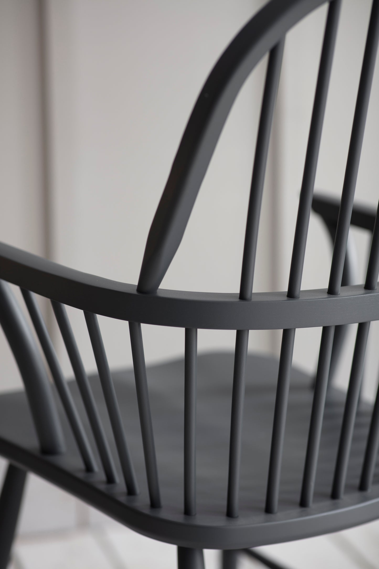 Classic Spindle Armchair with Carbon Finish