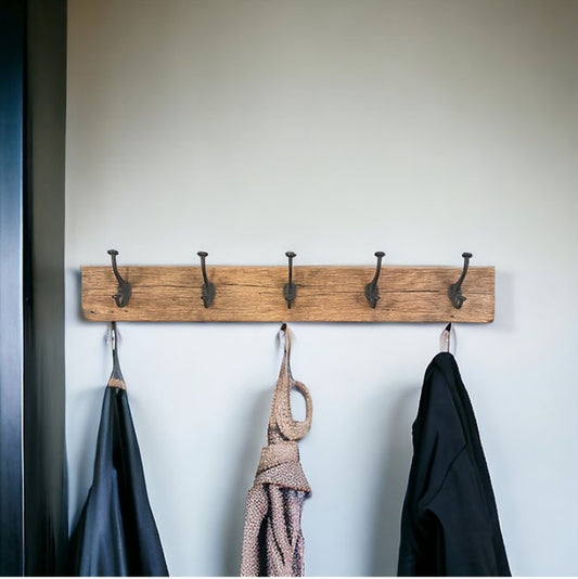 Rustic Wooden Coat Rack
