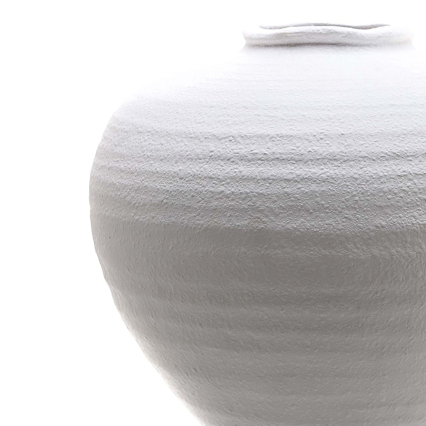 Matte Finish White Ceramic Vase