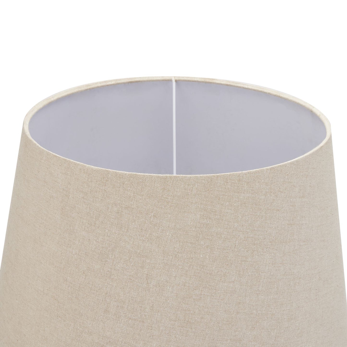 Grey Classic Table Lamp with Linen Shade