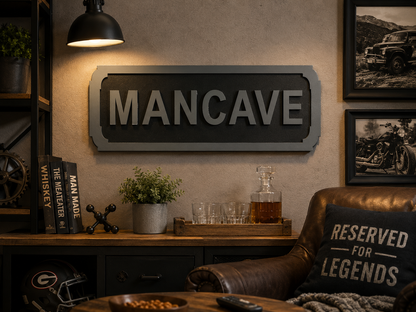 Mancave street sign